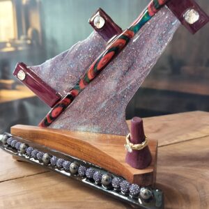 Winds of Covenant – Jatoba & Purpleheart Ring Holder