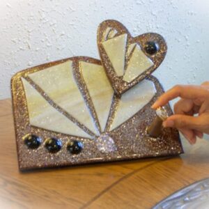 Golden Grace – Wedding Ring Holder